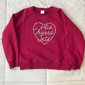 Zara girls sweatshirt with pearl details